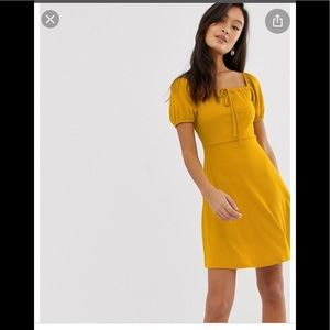 Mustard yellow dress